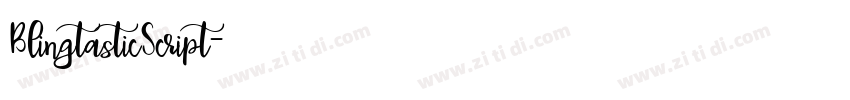 BlingtasticScript字体转换