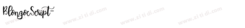 BlongocScript字体转换