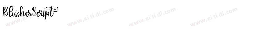 BlusherScript字体转换