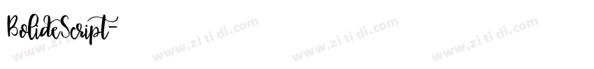 BolideScript字体转换