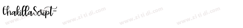 ChakillaScript字体转换 ChakillaScript字体转换