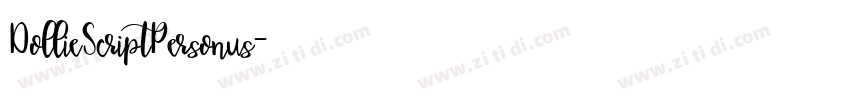 DollieScriptPersonus字体转换 DollieScriptPersonus字体转换
