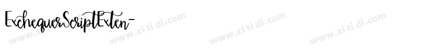ExchequerScriptExten字体转换