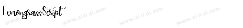 LemongrassScript字体转换 LemongrassScript字体转换