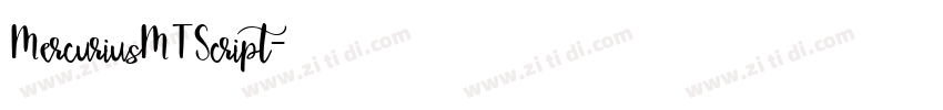 MercuriusMTScript字体转换 MercuriusMTScript字体转换