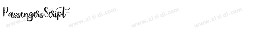 PassengersScript字体转换