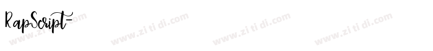 RapScript字体转换 RapScript字体转换