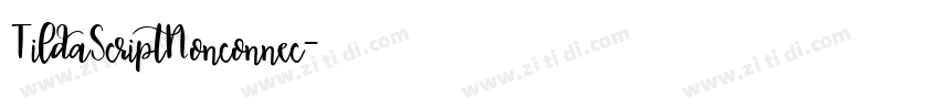 TildaScriptNonconnec字体转换