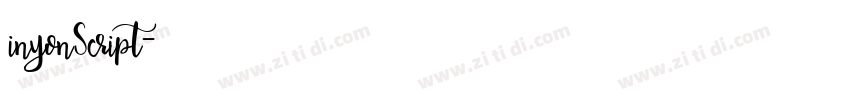 inyonScript字体转换
