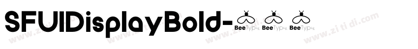 SFUIDisplayBold字体转换