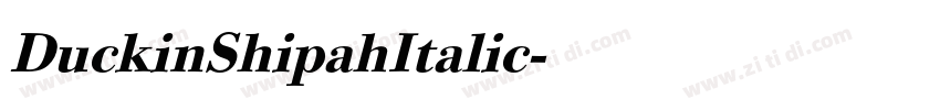 DuckinShipahItalic字体转换 DuckinShipahItalic字体转换