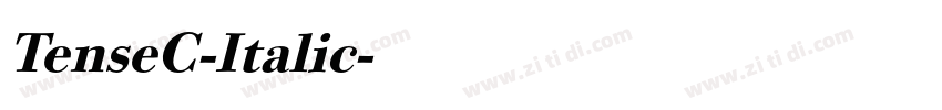 TenseC-Italic字体转换