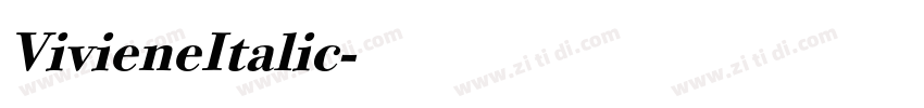 VivieneItalic字体转换 VivieneItalic字体转换