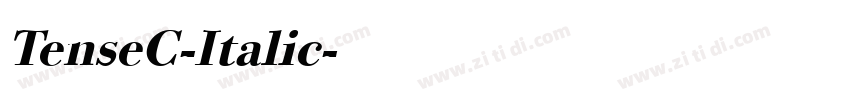 TenseC-Italic字体转换