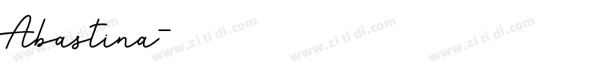 Abastina字体转换