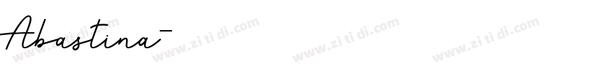 Abastina字体转换