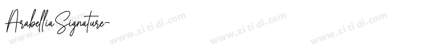 ArabelliaSignature字体转换