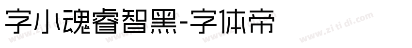 字小魂睿智黑字体转换