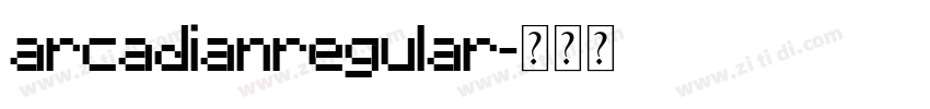 arcadianregular字体转换