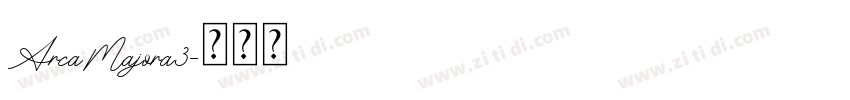 ArcaMajora3字体转换