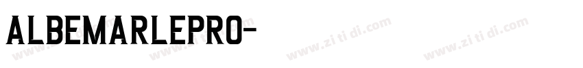 AlbemarlePro字体转换