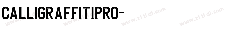 CalligraffitiPro字体转换