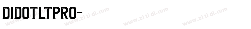 DidotLTPro字体转换
