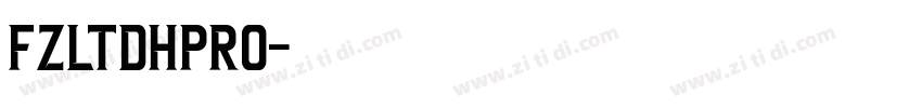 FZLTDHPro字体转换