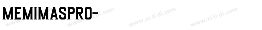 MemimasPro字体转换