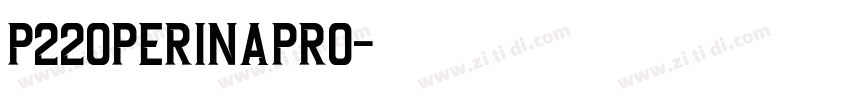 P220perinaPro字体转换
