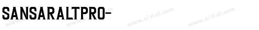 SansaraLTPro字体转换