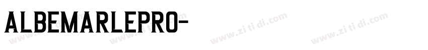 AlbemarlePro字体转换