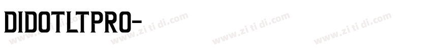 DidotLTPro字体转换