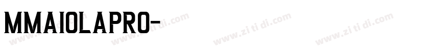 MmaiolaPro字体转换