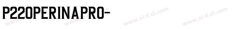 P220perinaPro字体转换