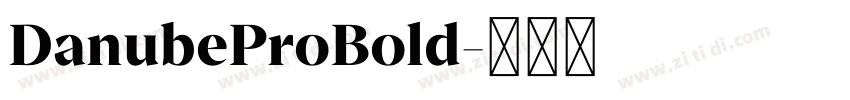 DanubeProBold字体转换