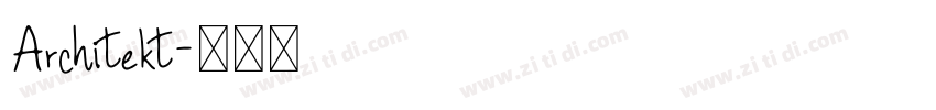 Architekt字体转换
