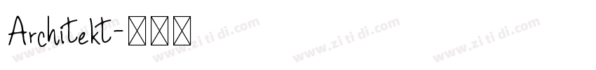 Architekt字体转换