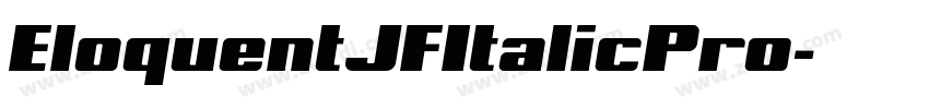 EloquentJFItalicPro字体转换