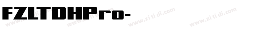 FZLTDHPro字体转换