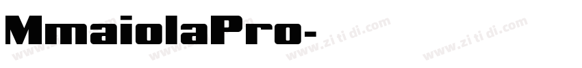 MmaiolaPro字体转换