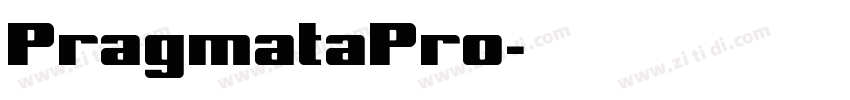 PragmataPro字体转换