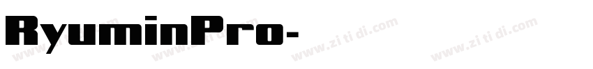RyuminPro字体转换