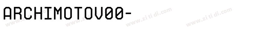 ArchimotoV00字体转换