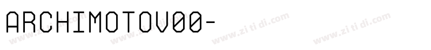 ArchimotoV00字体转换