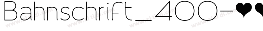 Bahnschrift_400字体转换