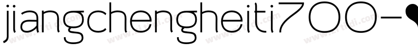 jiangchengheiti700字体转换