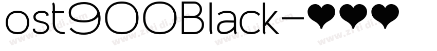 ost900Black字体转换