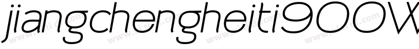 jiangchengheiti900W-字体转换
