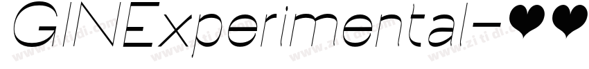 GINExperimental字体转换